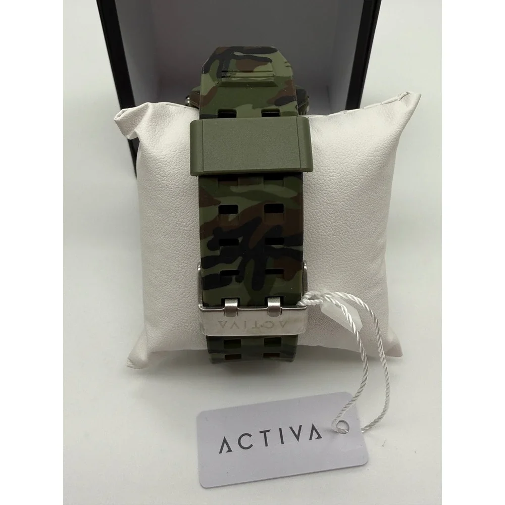 Activa Mens Ana-Digi Camouflage Sport Watch‎ Green Camo ACW8049MC-001 New